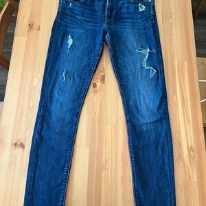 Distressed Blue Women's Jeans